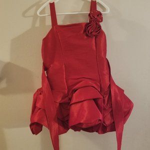 Dorissa red puffyskirt special occasion child girl's short dress Size 5